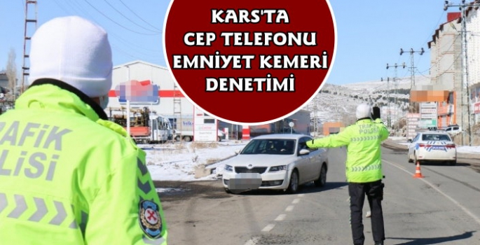 Kars'ta Trafik Ekiplerinden Denetim