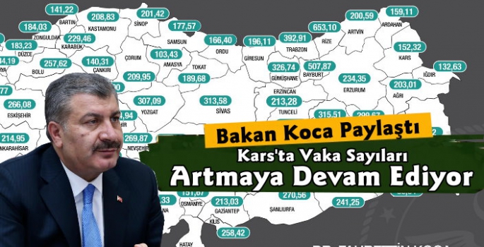 Kars'ta Vaka Sayısı Artmaya Devam Ediyor