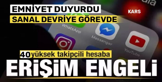 Kars'ta Yasa Dışı Bahisle Mücadele: 40 Yüksek Tapipçili Sosyal Medya Hesabına Erişim Engeli