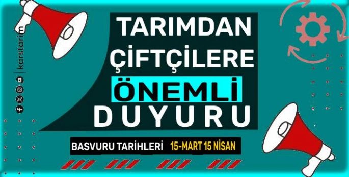 Kars Tarım İl Müdürlüğü'nden Çiftçilere Önemli Uyarı