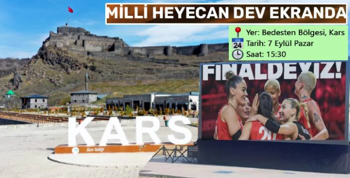 Kars, Türkiye'nin gururu Filenin Sultanları için tek yürek oluyor!