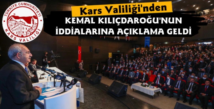 Kars Valiliği'nden Kemal Kılıçdaroğlu Açıklaması