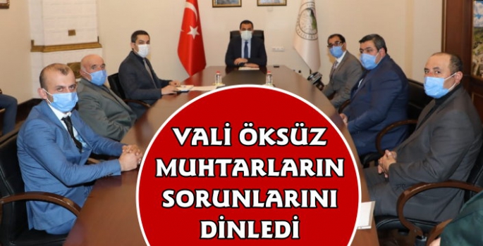 Kars Valisi Muhtarların Sorunlarını Dinledi