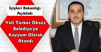 Kars Valisi Türker Öksüz Belediye Başkanı Olarak Atandı 