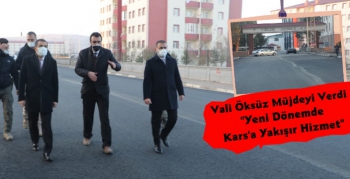 Kars Valisi Türker Öksüz Belediye Çalışmalarını İnceledi