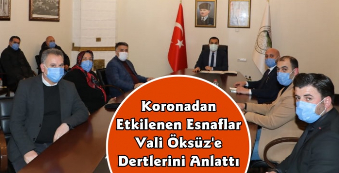 Kars Valisi Türker Öksüz Esnafın Derdini Dinledi