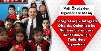 Kars Valisi Türker Öksüz'ün Yeni Eğitim Yılı Mesajı