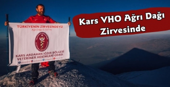 Kars VHO Ağrı Dağı Zirvesine Tırmandı