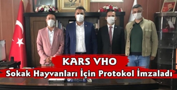 Kars VHO Sokak Hayvanları İçin Protokol İmzaladı