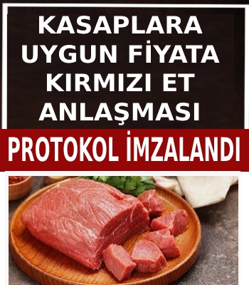 Kasaplara Uygun Fiyata Et Satılacak