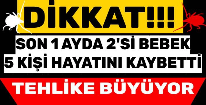 Kene Tehlikesi Büyüyor: Son Bir Ayda 5 Kişi Hayatını Kaybetti