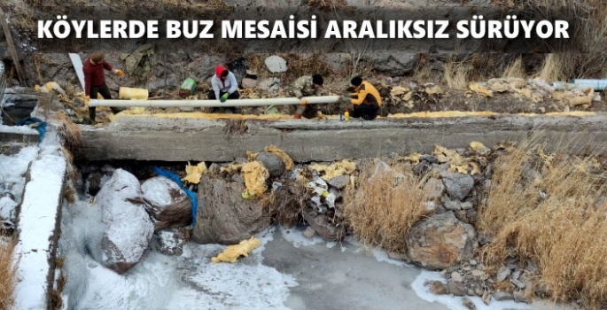 Köylerde Buz Mesaisi Aralıksız Sürüyor