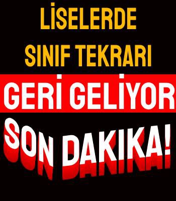 Liselere Sınıf Tekrarı Geri Geliyor