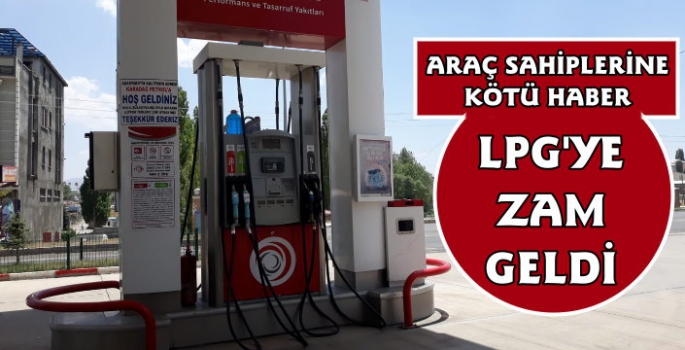 LPG'ye Zam Geldi