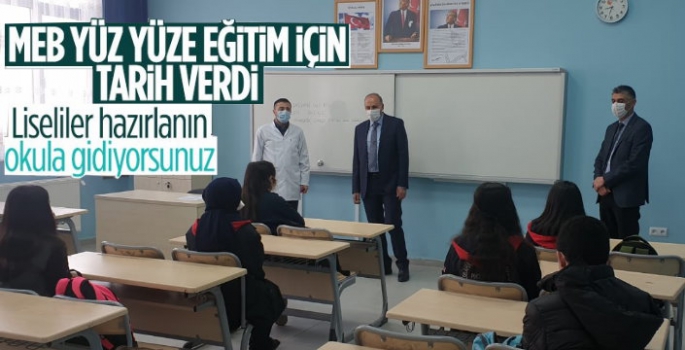 MEB Açıkladı Liseler 1 Mart'ta Yüz Yüze Eğitime Başlıyor