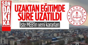 MEB'den Uzaktan Eğitim Açıklaması! Süre Uzatıldı İlkokullarda Sınav Yapılmayacak