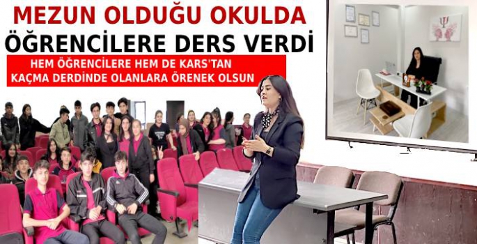 Mezun Olduğu Okulda Öğrencilere Ders Verdi