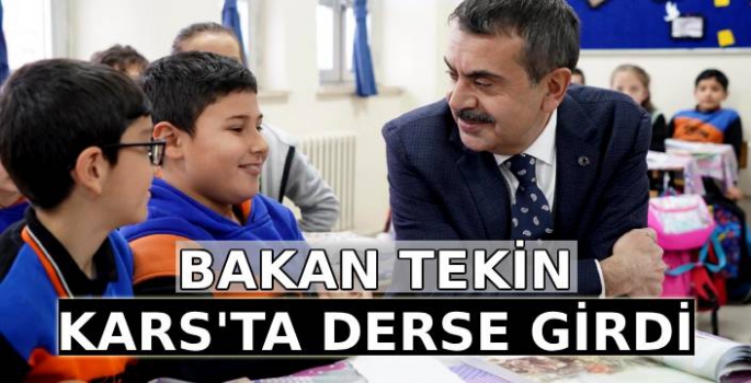 Milli Eğitim Bakanı Kars'ta Derse Girdi!