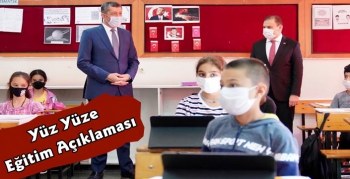 Okullarda Tüm Sınıflarda Yüz Yüze Eğitim 2 Kasım ve 23 Kasım Tarihlerinde Başlayacak