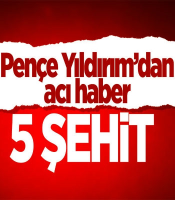 Pençe Yıldırım Harekat Bölgesinden Acı Haber