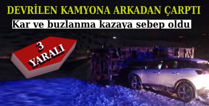 Sarıkamış-Horasan Yolunda Kaza!