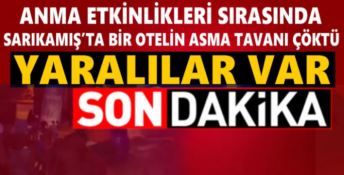 Sarıkamış'ta Otelin Asma Tavanı Çöktü: Yaralılar Var