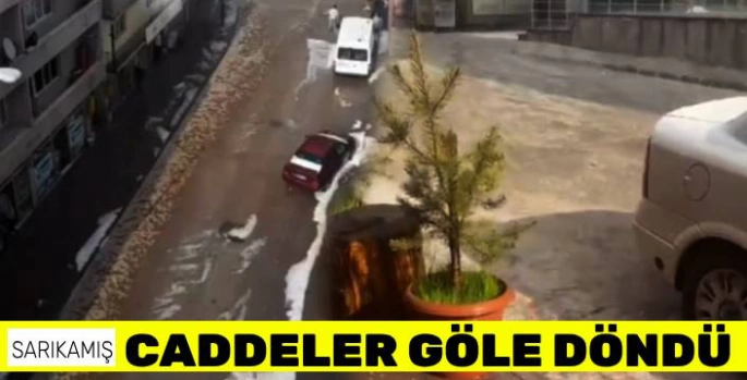 Sarıkamış'ta Sağanak ve Dolu Hayatı Olumsuz Etkiledi