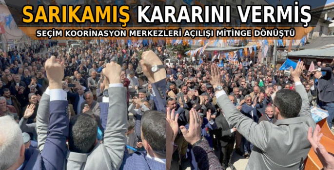 Sarıkamış ve Arpaçay'da AK Parti Rüzgarı