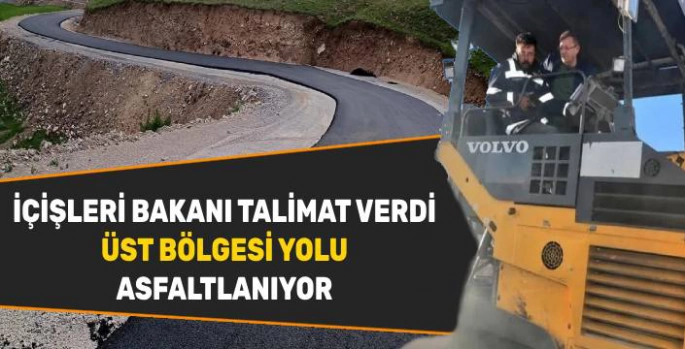 Şehit Tepe Üst Bölgesi Yolu Asfaltlanıyor