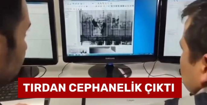 Sınırda Kaçakçılık Operasyonu: Cephanelik Tırda Yakalandı