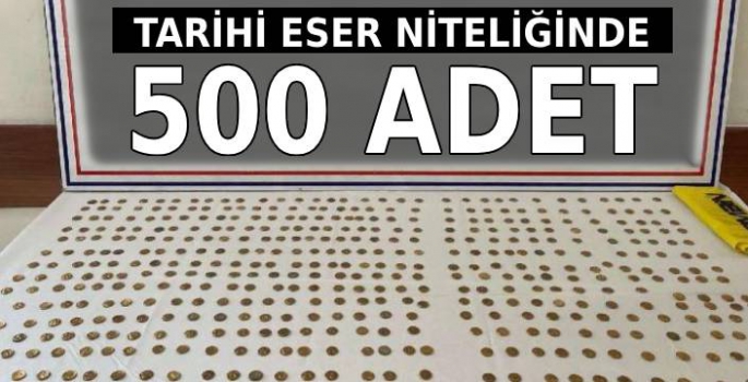 Tarihi Eser Niteliğinde 500 Adet Altın Sikke Ele Geçirildi