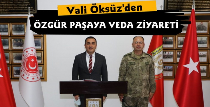 Tuğgeneral Özgür Nuhut Paşa'ya Veda Ziyareti