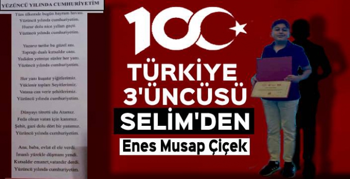 Türkiye 100 Yılında Türkiye 3'üncüsü Selim'den