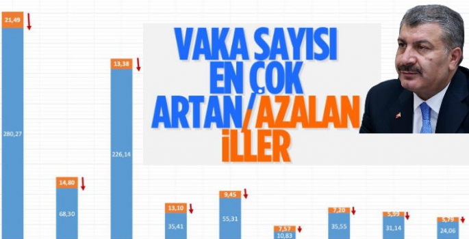 Vaka Sayılarının Arttığı ve Azaldığı İller Açıklandı