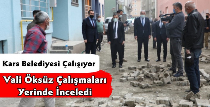 Vali/Başkan Türker Öksüz Belediye Çalışmalarını İnceledi