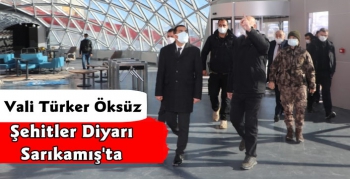 Vali Türker Öksüz Sarıkamış'ta İncelemelerde Bulundu