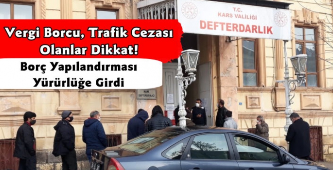 Vergi Borcu Yapılandırması Yürürlüğe Girdi