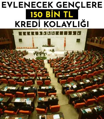 Yeni Evlenecek Gençlere 150 Bin TL Kredi Kolaylığı