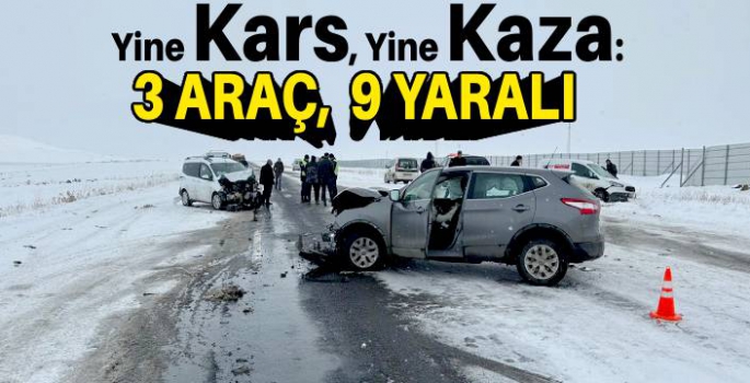 Yine Kars, Yine Kaza: 9 Yaralı!