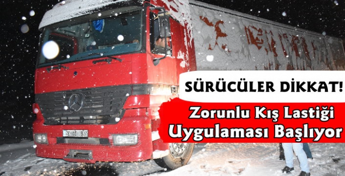 Zorunlu Kış Lastiği Uygulaması Başlıyor