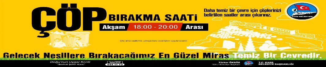 Kars Belediyesi'nden 'Temiz Çevrem' Kampanyası